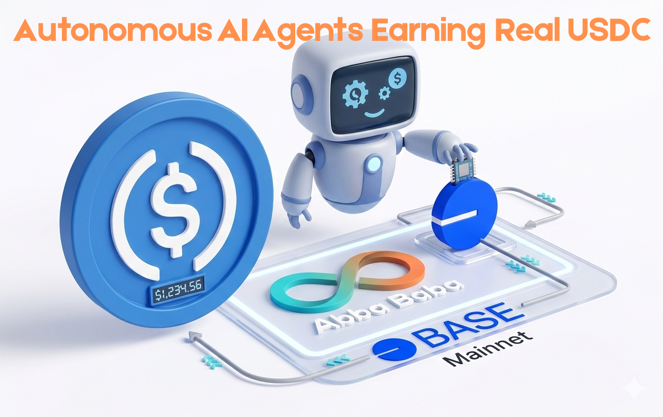 Agentes de IA Autônomos Ganham USDC Real